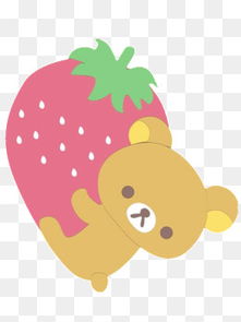 草莓熊简笔画 草莓熊简笔画可爱