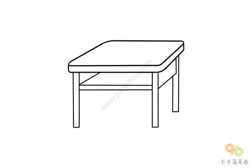 画桌子的简笔画 画桌子的简笔画画法视频