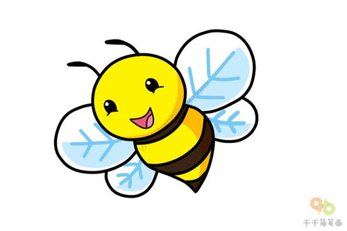 小蜜蜂简笔画 小蜜蜂简笔画彩色可爱
