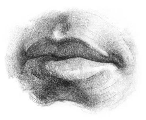 女生素描鼻子图片