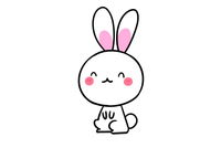 兔子简笔画彩色可爱 兔子简笔画彩色可爱卡通