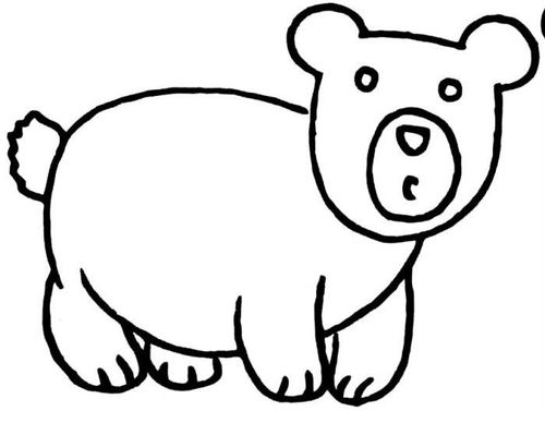 熊简笔画可爱 熊的画法简单又可爱