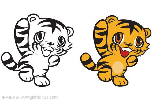 老虎怎么画简单又可爱 卡通老虎怎么画简单又可爱