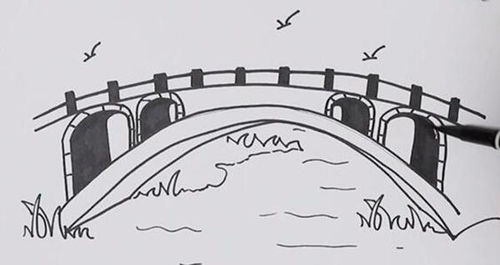 桥的简笔画 桥的简笔画图片大全