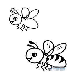 蜜蜂简笔画 蜜蜂简笔画图片大全