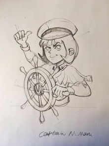 船长简笔画 海盗船长简笔画