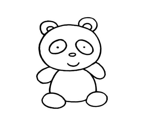 熊猫的简笔画 熊猫的简笔画简单又好看