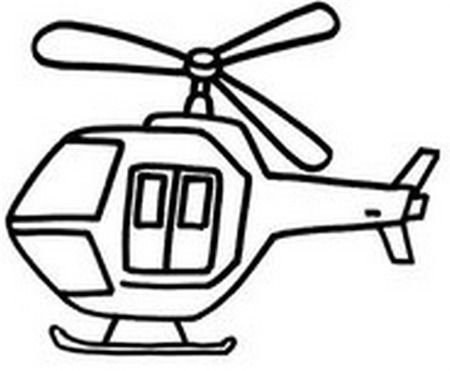 直升机简笔画 直升机简笔画幼儿
