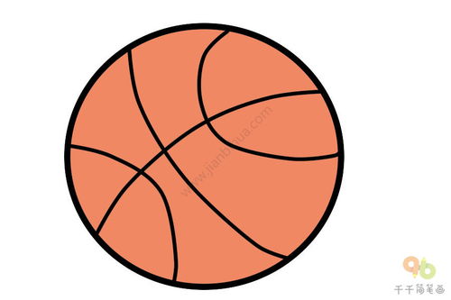 篮球简笔画 篮球简笔画图片