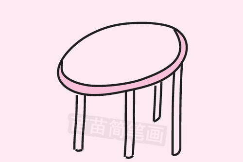 画桌子的简笔画 画桌子的简笔画画法视频