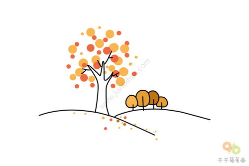 秋天的树怎么画 秋天的树怎么画简笔画