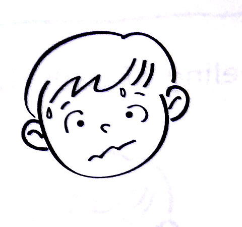 担心的表情怎么画 担心的表情怎么画简笔画