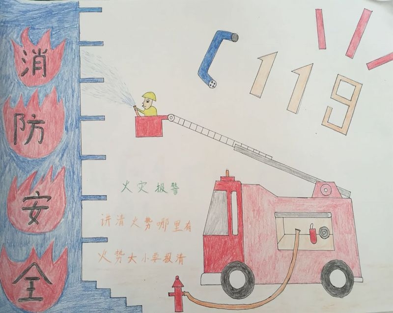 三年级消防手抄报 三年级消防手抄报简单又漂亮