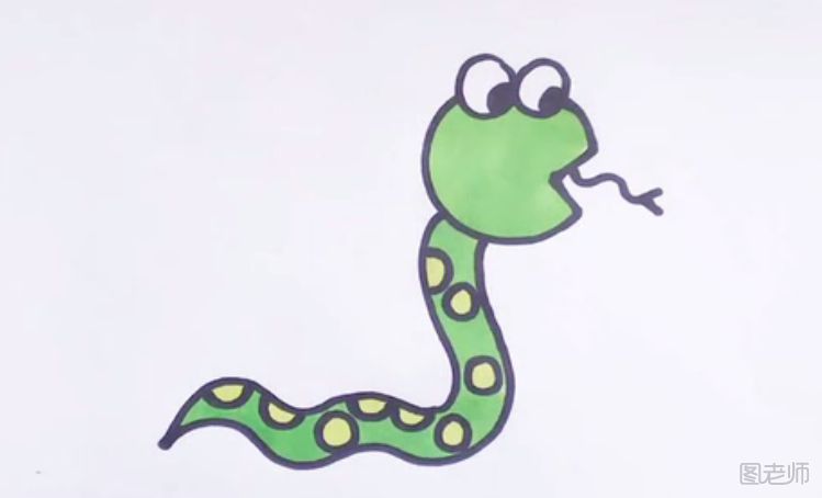 冬眠蛇简笔画 冬眠蛇的简笔画