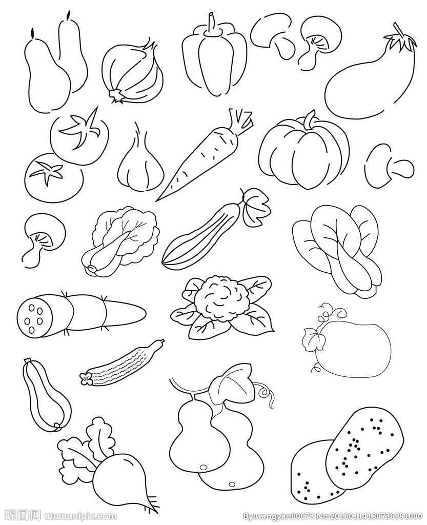 蔬菜类简笔画 蔬菜类简笔画图片