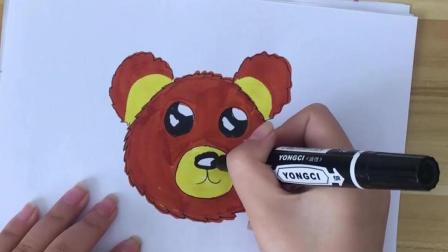 小熊简笔画简单 小熊怎么画简单又可爱