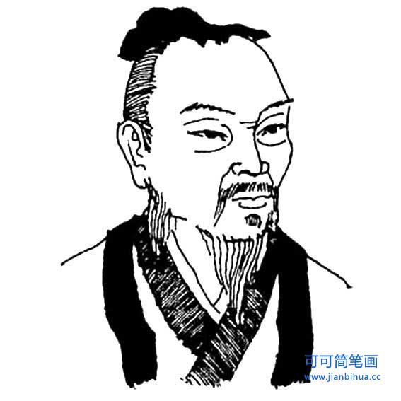 中国历史人物简笔画 中国历史人物简笔画及名字