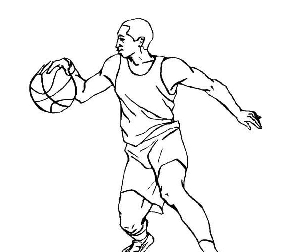 篮球男孩简笔画 篮球男孩简笔画全身