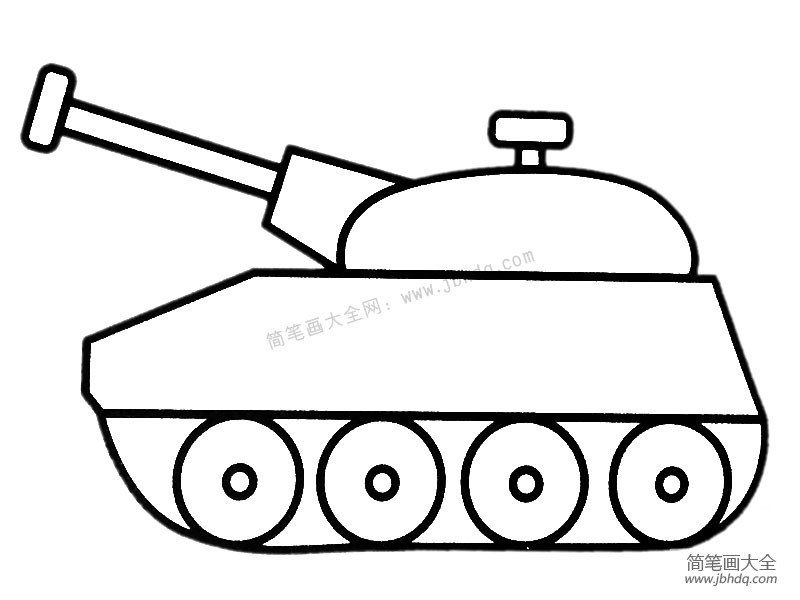画坦克怎么画 