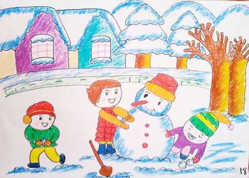 儿童简笔画美丽的冬天 幼儿简笔画美丽的冬天