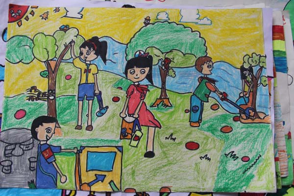 爱国卫生儿童画 爱国卫生儿童画画一等奖