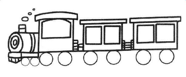 小火车图片简笔画 小火车图片简笔画涂色