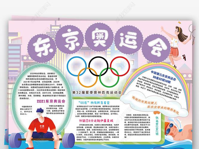 2022东京奥运会手抄报 2022东京奥运会手抄报绘画