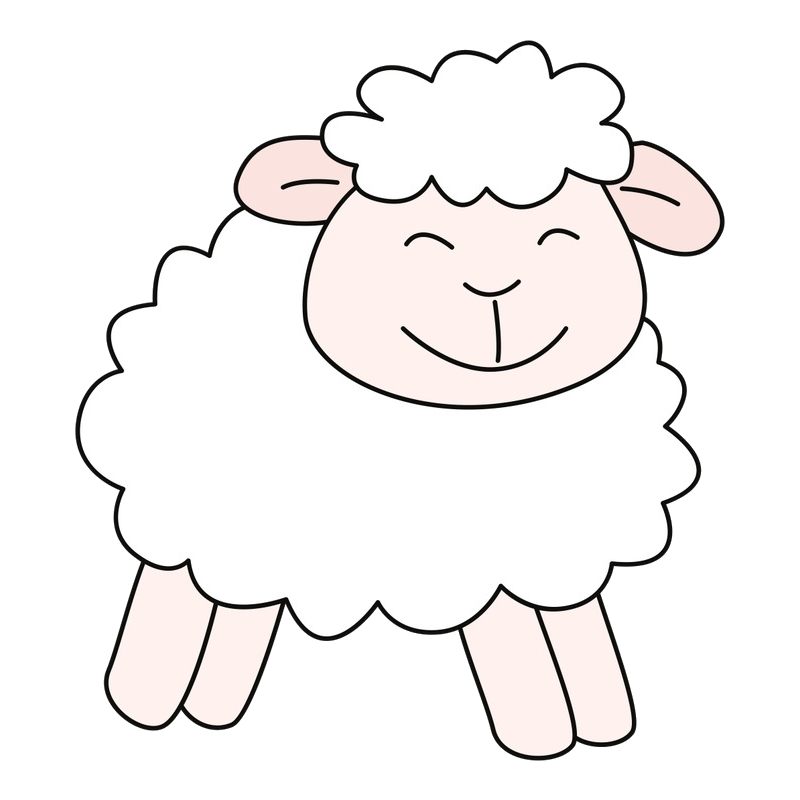 羊简笔画可爱 简单图片