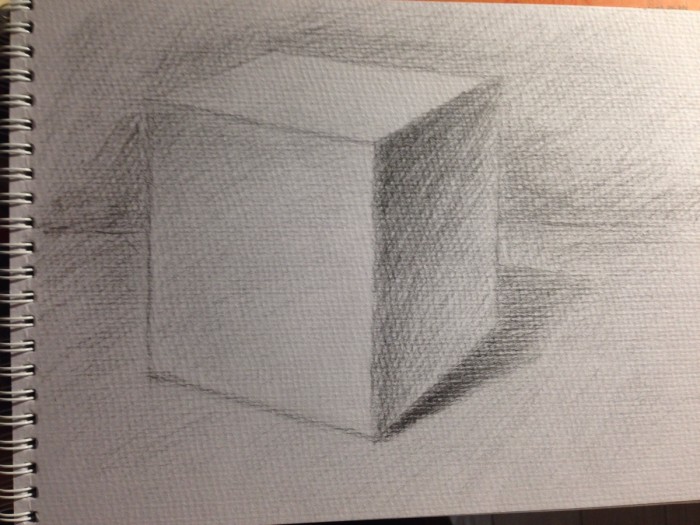立方体素描图片 立方体素描图片步骤