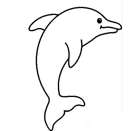 海豚简笔画图片大全 海豚简笔画图片大全可爱颜色