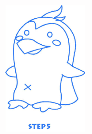 企鹅卡通简笔画 企鹅卡通简笔画彩色