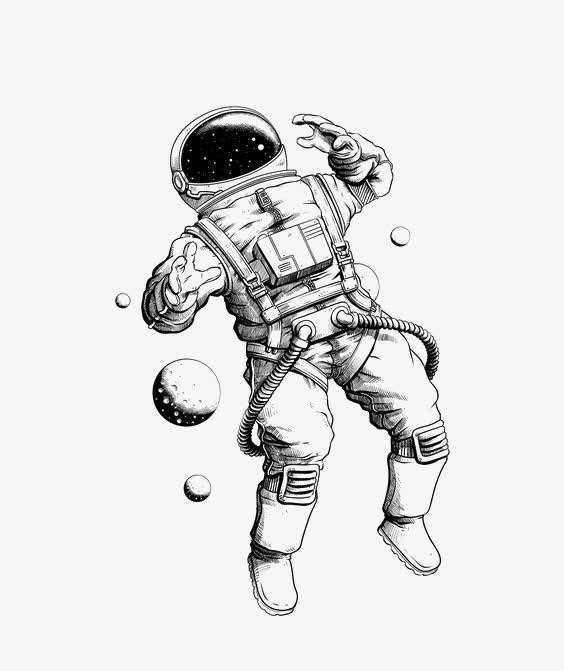 画太空人简笔画 儿童画太空人简笔画