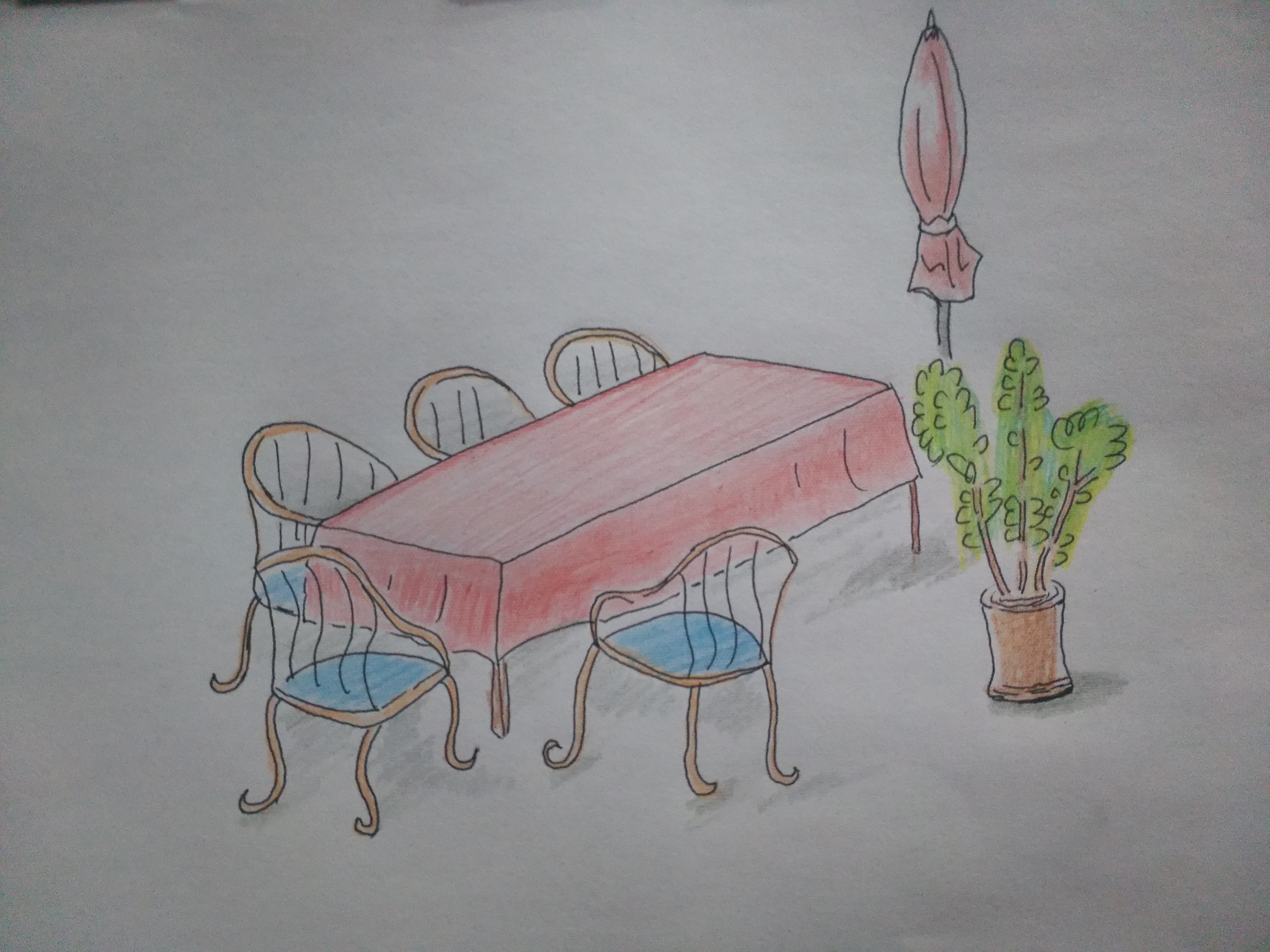 餐桌的简笔画 餐桌的简笔画图片大全