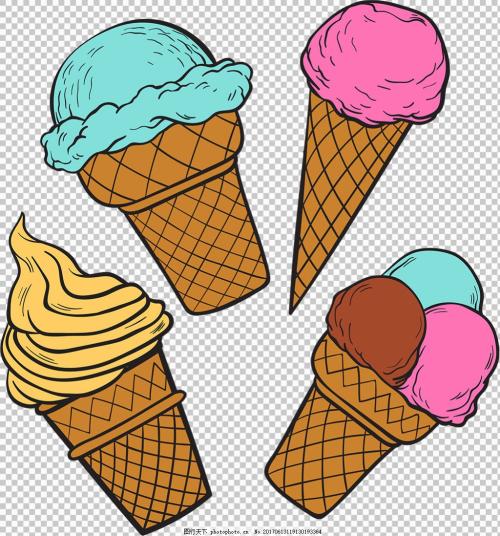冰淇淋简笔画可爱 冰淇淋简笔画可爱卡通