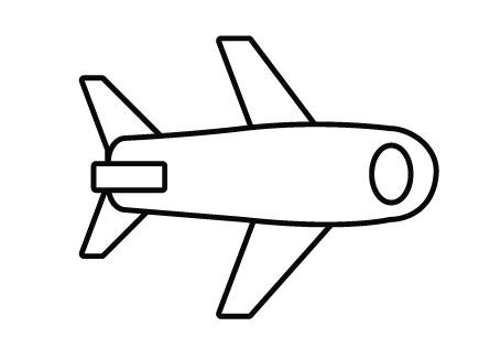 飞机图画简单图片