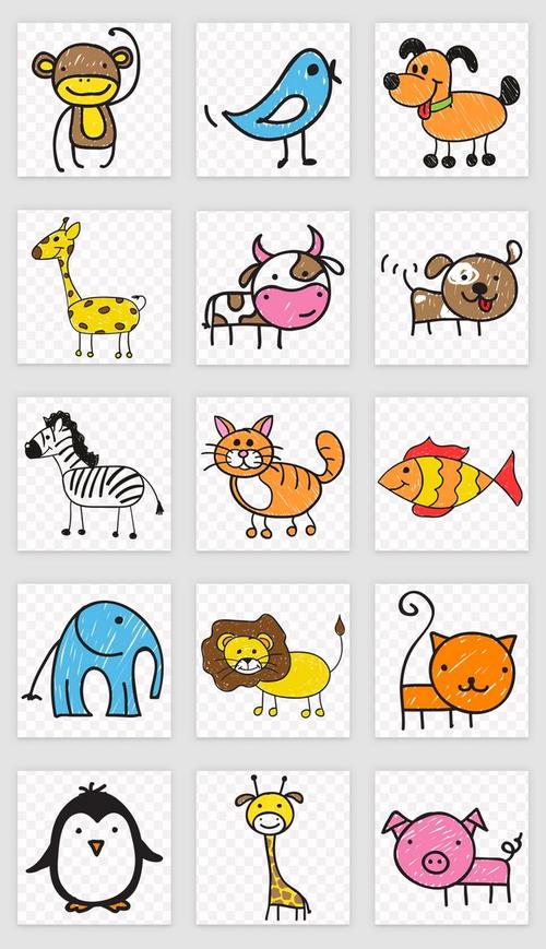 二十个动物简笔画 二十个小动物简笔画