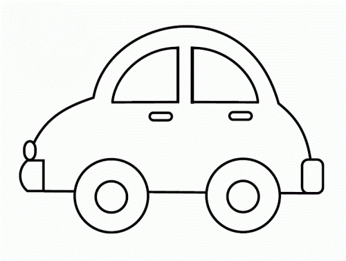 一辆车怎么画简单图片
