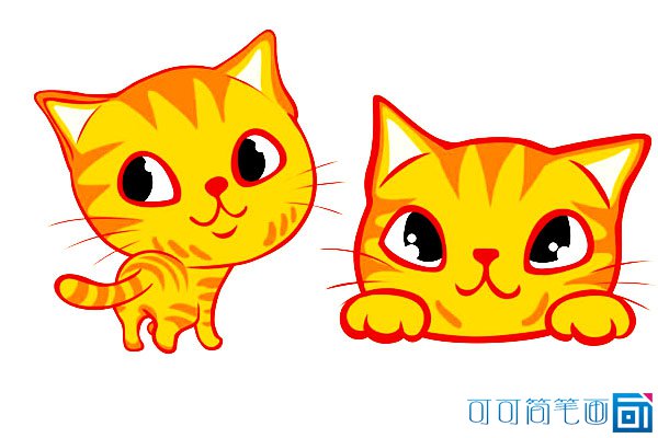 小猫图片简笔画彩色 小猫图片简笔画彩色小动物