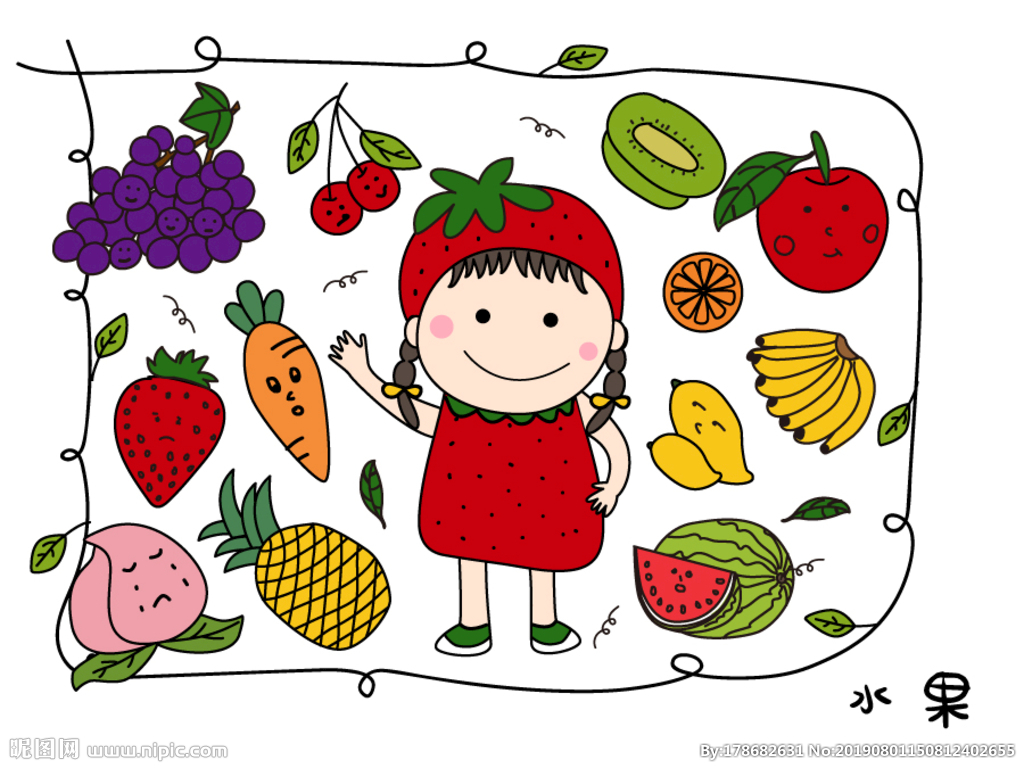 水果女孩简笔画 水果女孩简笔画头像