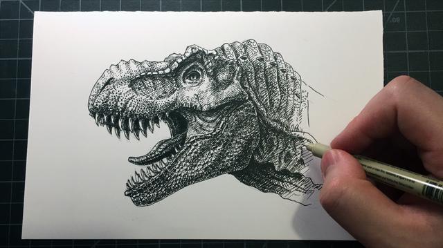 画恐龙简笔画霸王龙 画恐龙简笔画霸王龙