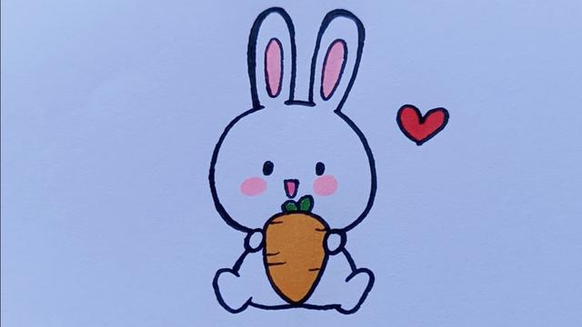 简笔画小白兔 简笔画小白兔的画法最简单