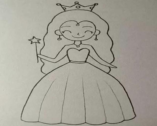 公主怎么画简笔画 画公主怎么画