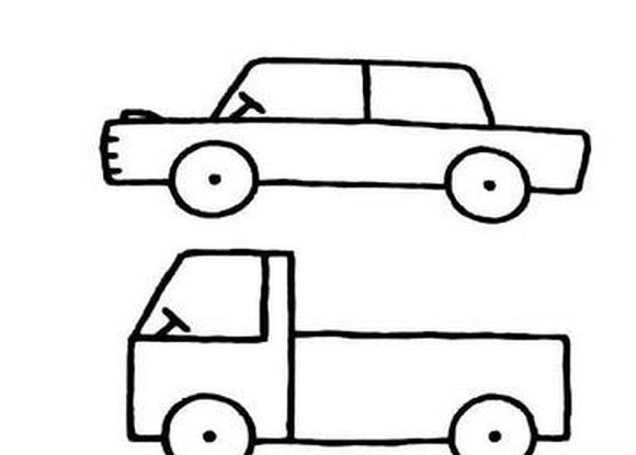 儿童画画小汽车 儿童汽车画画图片大全简单