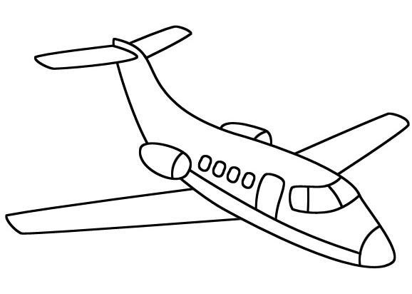 飞机交通工具简笔画儿童幼儿少儿简笔画大全儿童画画大全简笔画飞机3