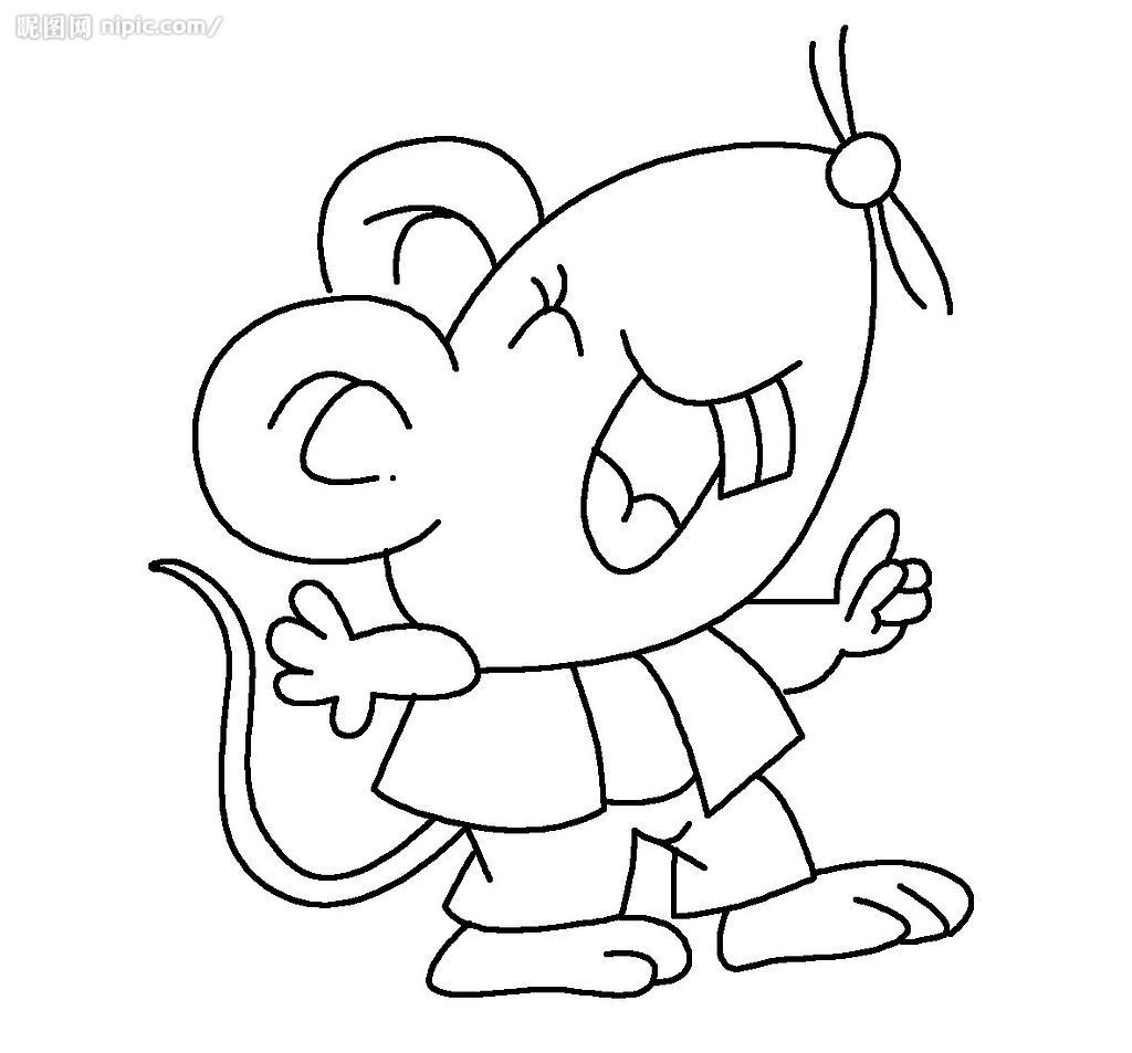卡通老鼠简笔画 卡通老鼠简笔画图片大全可爱