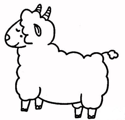 简笔画羊怎么画 怎样画羊最简单画法