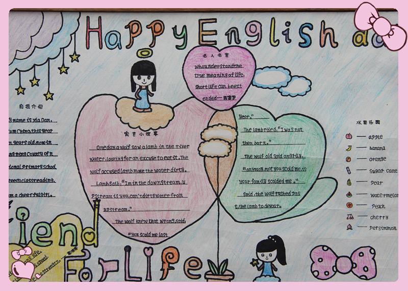 happy english英语手抄报 happyenglish英语手抄报五年级