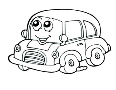 儿童画小汽车图片大全简笔画 小汽车的简笔画儿童画