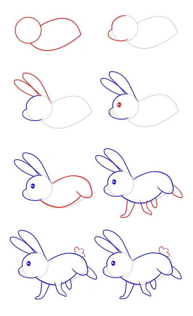 兔子尾巴简笔画 兔子尾巴简笔画图片