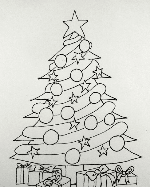圣诞树图片怎么画 圣诞树图片画法